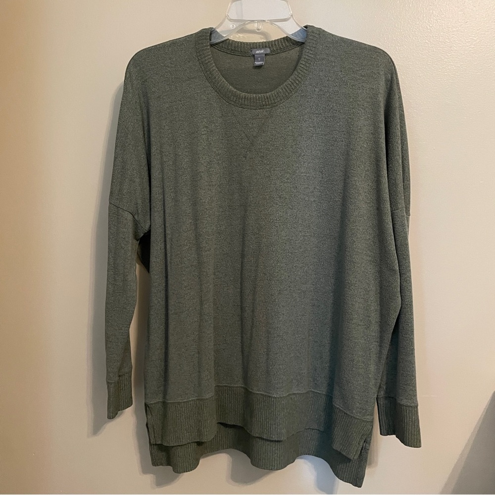 Aerie Green Knit Pullover